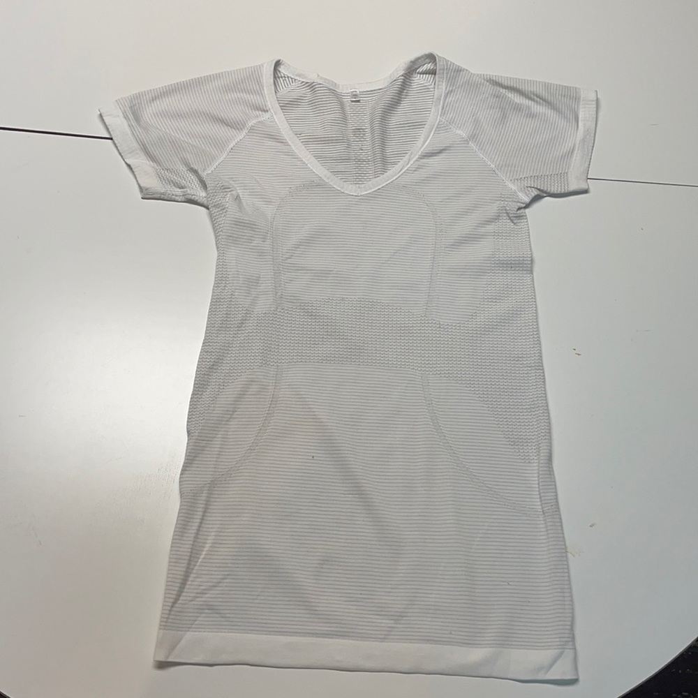 Lululemon White workout tee